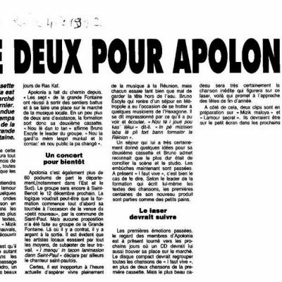 L'Echo Avril 1992