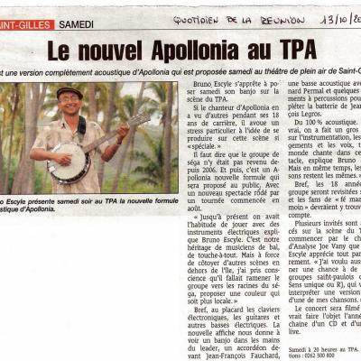 Le Quotidien - 13 octobre 2009