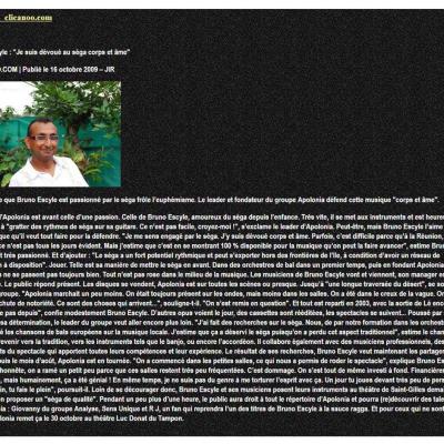 Clicanoo - 16 octobre 2009