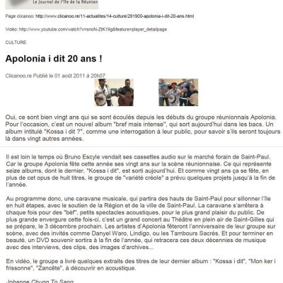 Clicanoo - 01 août 2011